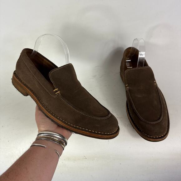 Cole Haan Driving Loafer Men's 8.5 Brown Suede Slip-On Low Top Casual Shoes - Picture 1 of 10